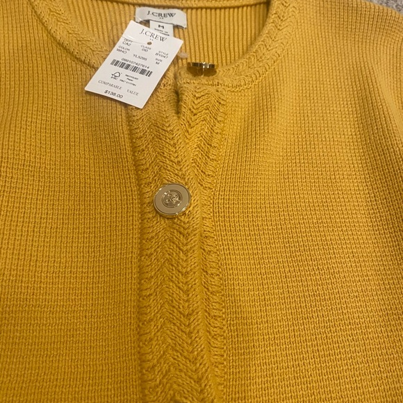 J. Crew Yellow Cardigan Sweater - Picture 5 of 6